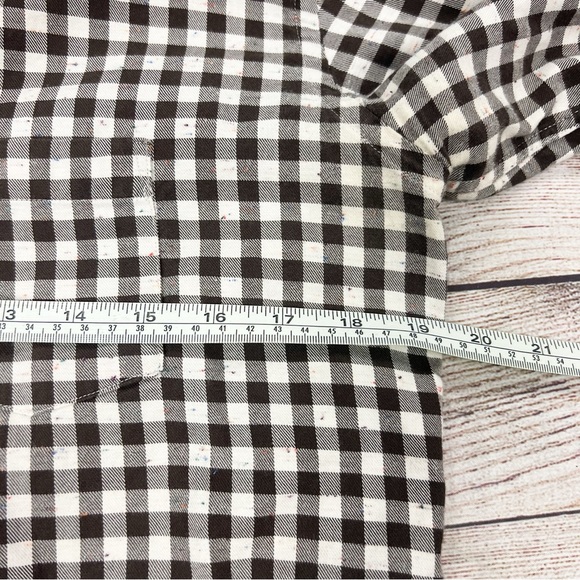 Massimo Dutti Tessuto Italiano Plaid Speckled Long Sleeve Button Down Size S - Picture 10 of 11